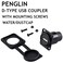 PENGLIN 2Pack USB 20 Panel Mount Connector DType Module USB Pass Through Coupler Female to Female Bulkhead Extension Interface Adapter