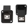 QIANRENON DType USB B 20 Panel Mount Solderless Connector USB Type B Female to Female Coupler Socket Panel Mount Pass Through Adapter Fixed Panel Front and Rear Straight USB B Extender