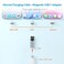 SHEEAST USB C Magentic Adapter 2 Pack 540 Degree Rotation 3 in 1 QC 30 Fast Charging Max Support 3A Silver
