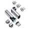 SHEEAST USB C Magentic Adapter 2 Pack 540 Degree Rotation 3 in 1 QC 30 Fast Charging Max Support 3A Silver