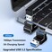 Warmstor 4 Pack 10Gbps USB 31 Male to Female Adapter Right Angle Up and Down Angle 90 Degree USB 30 A Connector Support 3A Fast Charging for Computer PC Desktop Laptop USB Hub USB Charger