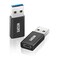 XAOSUN 10Gbps USB C Female to USB Male Adapter 2Pack 31 USB A to C Adapter OneSided SuperSpeed Data Sync 100W Fast Charging for iPhone 1716 Plus Pro Max Laptop Charger Quest Link etc