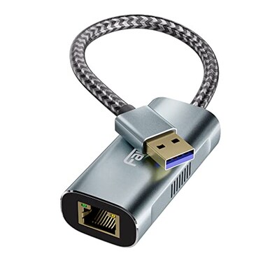 fairikabe 25G USB to Ethernet Adapter USB 30 to RJ45 Gigabit LAN Adapter for Xbox 360 Laptop Computer Mac Chromebook Microsoft Surface