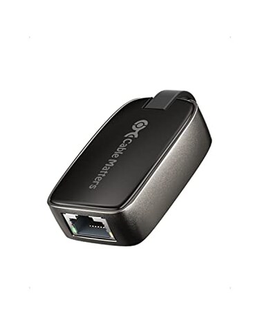 Cable Matters USB C to Ethernet Adapter Gigabit Compact 1000Mbps 1Gbps Thunderbolt 4 to RJ45 Ethernet Adapter Thunderbolt 4 USB4 Compatible for MacBook Pro iPhone iPad Pro XPS