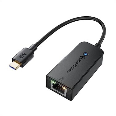 Cable Matters Plug Play USB C to Ethernet Adapter with PXE MAC Address Clone Thunderbolt to Ethernet Adapter Gigabit Network to USB C in Black Compatible with MacBook Pro XPS Surface Pro