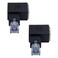 Duttek Ethernet Adapter 90 Degree Left Angled RJ45 Male to Female Extender Adapter Cat5eCat6 RJ45 Ethernet for Modem Router PC Network Printer Laptop LAN Switch etc 2 Pack