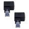 Duttek Ethernet Adapter 90 Degree Left Angled RJ45 Male to Female Extender Adapter Cat5eCat6 RJ45 Ethernet for Modem Router PC Network Printer Laptop LAN Switch etc 2 Pack