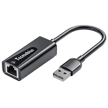 Tccmebius USB Ethernet Adapter USB 20 to 10100 Ethernet LAN Network Wired Adapter for MacBook Surface Pro Notebook PC Compatible with Windows7810 Mac OS Android Chrome OS Linux TCCS20A