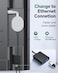 ZEXMTE USB C to Ethernet Adapter for Chromecast with Google TV USB C to Rj45 Ethernet Network Adapter Compatible with Chromecast Google TV HD 4K Laptop Tablet Adhesive Tape Include