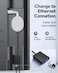 ZEXMTE USB C to Ethernet Adapter for Chromecast with Google TV USB C to Rj45 Ethernet Network Adapter Compatible with Chromecast Google TV HD 4K Laptop Tablet Adhesive Tape Include