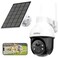 aosu Solar Security Camera Wireless Outdoor System 3K5MP Battery Powered WiFi Camera for Home Security Panoramic PTZ Auto Tracking HumanVehicle Detection Night Vision Spotlights 2Way Talk