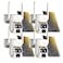 LETSCEE Security Cameras Wirelss Outdoor Solar Powered for Home Security 360 View Outside CameraMotion Detection10x Hybrid Zoom PAN TileIP65 Weather Proof 4 Pack