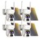 LETSCEE Security Cameras Wirelss Outdoor Solar Powered for Home Security 360 View Outside CameraMotion Detection10x Hybrid Zoom PAN TileIP65 Weather Proof 4 Pack