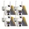 LETSCEE Security Cameras Wirelss Outdoor Solar Powered for Home Security 360 View Outside CameraMotion Detection10x Hybrid Zoom PAN TileIP65 Weather Proof 4 Pack