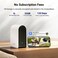 ANSQUE Security Cameras Wireless Outdoor Home System 4 Camera Kit No Subscription Fees Solar Powered Local Storage 365Day Battery Life 360PTZ Surveillance Auto Tracking 2K Color Night Vision