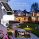 AQUZO Solar Security Camera Wireless 1500LM Floodlight 2K PTZ