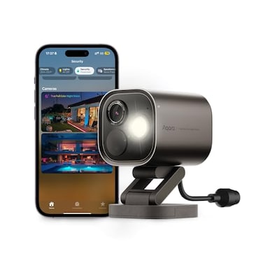 Aqara 4MP Camera Hub G5 Pro PoE True Color Night Vision Security Camera Outdoor HomeKit Secure Video Thread Border Router Local Detection ThreadZigbee Supports Alexa Google Smartthings Gray
