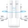 UeeVii PointtoPoint Wireless Bridge System CPE688KITWith WiFi 6 AX3000 Router Adjustable Installation Brackets 5KM Range Dual Gigabit Ports 24V48V POE Power SupplyComplete Wireless Bridge Kit