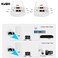KuWFi 2Pack 300Mbps Wireless Bridge Outdoor CPE WiFi Kit Point to Point Wireless Access Point 24G Internet Bridge 1KM Transmission Distance Solution for starlink Signal