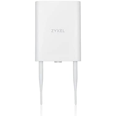 ZYXEL Zyxel WiFi 6 AX1800 Wireless Gigabit Outdoor Access Point IP55 Rated Mesh Seamless Roaming MUMIMO WPA3PSK Security Cloud App or Direct Management PoE Injector Included NWA55AXE