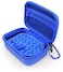 CASEMATIX 4G WiFi Hotspot Carrying Case Compatible with Verizon Jetpack MiFi 8800L Netgear Unite 4G LTE Mobile WiFi Hotspot and More Dark Blue Travel Case