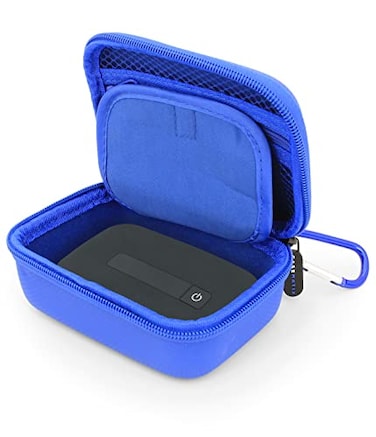 CASEMATIX 4G WiFi Hotspot Carrying Case Compatible with Verizon Jetpack MiFi 8800L Netgear Unite 4G LTE Mobile WiFi Hotspot and More Dark Blue Travel Case