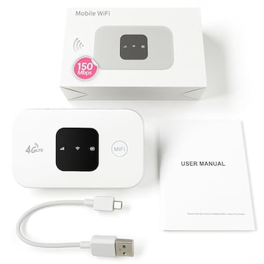 Yosoo Health Mobile Hotspot Portable Travel Router 300Mbps High Speed SIM Card Not Provide Hotspot Device 4G Strong Coverage Mobile Internet Router for Car Home Office Travel