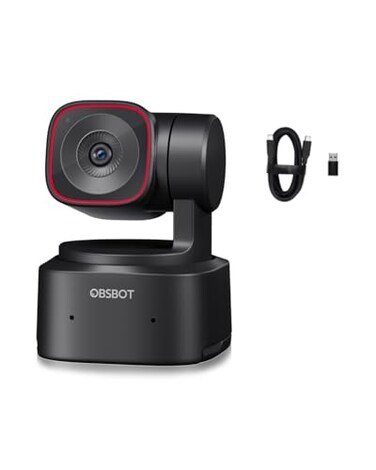 OBSBOT Tiny 2 Lite AIPowered 4K UHD PTZ Webcam12 CMOS 4X Digital Zoom AI Auto Tracking Auto Zoom Gesture Control 20 Beauty ModePreset ModesLiveStream for GameMeetingOnline Educate