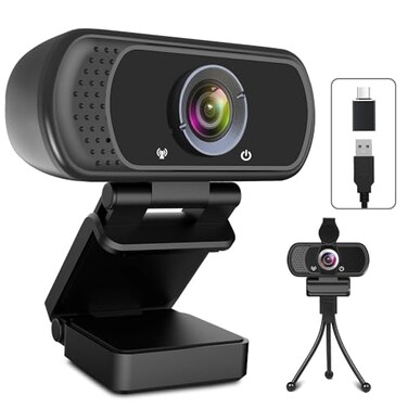 ToLuLu USB C Webcam for Switch 2 PC 1080P HD Web Cam with MicComputer Camera with Privacy Cover Tripod Stand for MAC Desktop Laptop Wide Angle Webcam Pro Streaming Web Camera for SkypeTeamsWebex