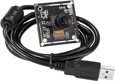 Arducam 100fps Mono Global Shutter USB Camera 720P OV9281 UVC Webcam Module with Low Distortion M12 Lens Without Microphones for Computer Laptop Android and Raspberry Pi