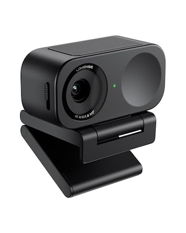 LOVENSE Webcam 2 4k for PC Live Streaming Camera 12 Sensor True Focus Al Noise Canceling Hand Gesture Control Mobile Control Auto Framing Customizable Audio Modes Microphones Privacy Control