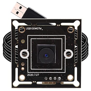ELP 720P USB Camera Super Mini Embedded Webcam Board with 45degree M7 Lens Megapixel HD OV9712 Camera Module USB for Laptop USB20 UVC Video PC Camera Modulewith 33ft1m Cable for Computer