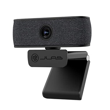 JLab JBuds Cam USB Webcam 1080p Auto Focus Dual Microphone Black with White Faceplate