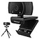 Macally 1080P Webcam with Microphone Stay Connected Virtually 120 Wide Angle HD 30FPS USB Computer Camera for Desktop Web Cam for Streaming Meetings Skype Zoom PC Laptop Mac Face Time