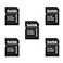 Sandisk 5 Pack MicroSD MicroSDHC to SD SDHC Adapter Works with Memory Cards up to 32GB Capacity Bulk Packaged