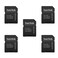 Sandisk 5 Pack MicroSD MicroSDHC to SD SDHC Adapter Works with Memory Cards up to 32GB Capacity Bulk Packaged