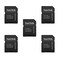 Sandisk 5 Pack MicroSD MicroSDHC to SD SDHC Adapter Works with Memory Cards up to 32GB Capacity Bulk Packaged