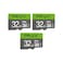PNY 32GB Elite Class 10 U1 microSDHC Flash Memory Card 100MBs Class 10 U1 Full HD UHSI Micro SD Pack of 3