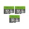 PNY 32GB Elite Class 10 U1 microSDHC Flash Memory Card 100MBs Class 10 U1 Full HD UHSI Micro SD Pack of 3
