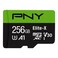 PNY 256GB EliteX Class 10 U3 V30 microSDXC Flash Memory Card 100MBs Class 10 U3 V30 A1 4K UHD Full HD UHSI Micro SD