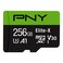PNY 256GB EliteX Class 10 U3 V30 microSDXC Flash Memory Card 100MBs Class 10 U3 V30 A1 4K UHD Full HD UHSI Micro SD