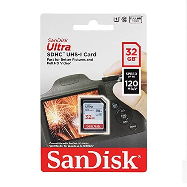 Sandisk 32GB SD Class 10 SDHC Flash 48MBs Memory Card FBA_118882