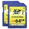 INLAND 64GB Class 10 SDXC Flash Memory Card Full Size SD Chip USHI U1 Trail Camera by Micro Center 2 Pack