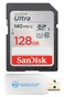 Everything But SanDisk 128GB Ultra SD Memory Card Works with Sony EOS R100 and Fujifilm XS20 Mirrorless Cameras SDSDUNB128GGN6IN U1 C10 Bundle with 1 Stromboli 30 Micro SDXC Card Reader