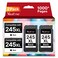 Valuetoner 245XL Ink Cartridge Replacement for Canon 245XL Black Ink Combo Pack PG245XL 245 XL for PIXMA TR4520 MX492 TS3122 MX490 MG3022 MG2522 MG2920 MG2420 MG2520 MG2922 MG2924 Printer 2 Black