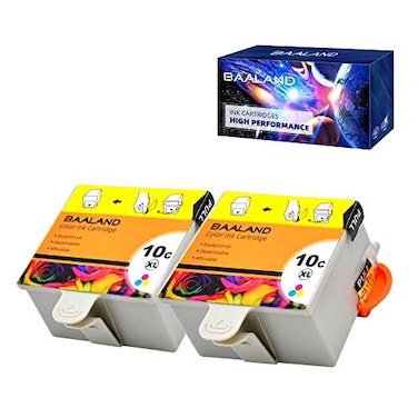 BAALAND Compatible Kodak 10C Color Ink Cartridges 2 Pack for Kodak Printer ESP 3250 5100 5300 5500 ESP3250 ESP5250 ESP3 ESP5 ESP7 ESP9 Hero 71 91