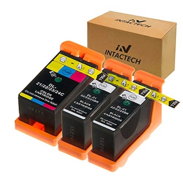 IN INTACTECH Compatible Ink Cartridges Replacement for Dell V313 V313w V515w V715w P513w P713w Black 2 Nos and Color 1 Nos 3Pack