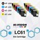 HI-VISION HI-YIELDS HIVISION HIYIELDS 10 Pack Compatible LC61 LC61 4 Black 2 Cyan 2 Yellow 2 Magenta Ink Cartridges Replacement for MFC490CW MFC495CW MFCJ410W MFCJ615W MFC6490CW MFC6890CDW