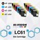 HI-VISION HI-YIELDS HIVISION HIYIELDS 10 Pack Compatible LC61 LC61 4 Black 2 Cyan 2 Yellow 2 Magenta Ink Cartridges Replacement for MFC490CW MFC495CW MFCJ410W MFCJ615W MFC6490CW MFC6890CDW