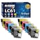 HI-VISION HI-YIELDS HIVISION HIYIELDS 10 Pack Compatible LC61 LC61 4 Black 2 Cyan 2 Yellow 2 Magenta Ink Cartridges Replacement for MFC490CW MFC495CW MFCJ410W MFCJ615W MFC6490CW MFC6890CDW